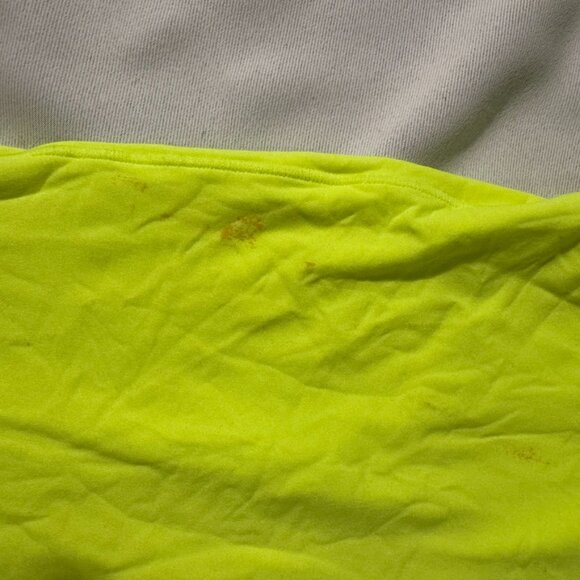 SKIMS Fits Everybody Long Sleeve Crew Neck Bodysuit Green Highlighter Size M - Picture 7 of 7